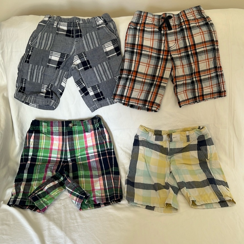 EUC 4 Pairs of Boy’s Checkered Shorts